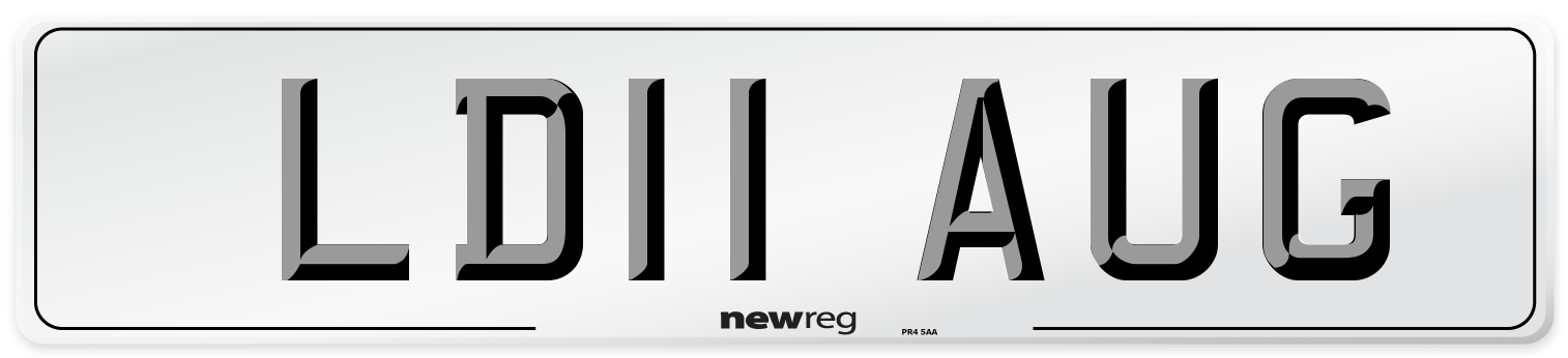 LD11 AUG Number Plate from New Reg